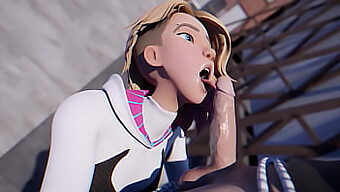 Xem Spider-Gwen Khoe Kỹ Năng Deepthroat Của Mình Trong Video 3d Này