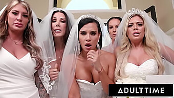 Milf Brides Take Charge In A Wild Interracial Gangbang