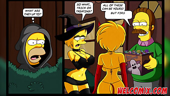 Porno De Simpson Con Gran Culo Y Gran Polla En La Noche De Halloween