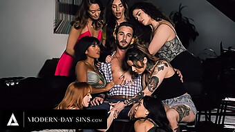 Ember Snow And Madi Collins Get Wild In A Support Group Sex Party