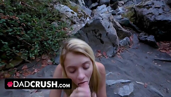 Stepfather’s Forbidden Desire For Stepdaughter Riley Star Becomes Real On A Hike And Ends In A Creampie.