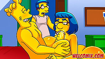 Barty Gets Down And Dirty With Mom In Simptoons Simpsons Parody